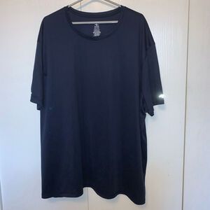 Men's Athletic Works Navy Blue Short Sleeve Tee 4XL